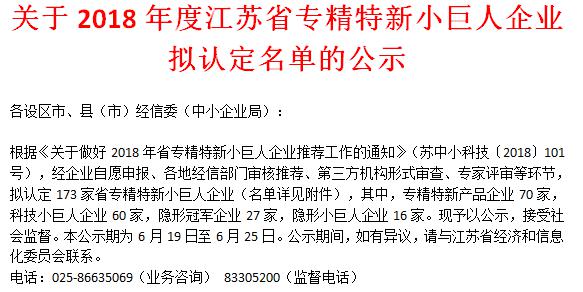 喜讯！日联科技荣获“江苏省科技小巨人企业”