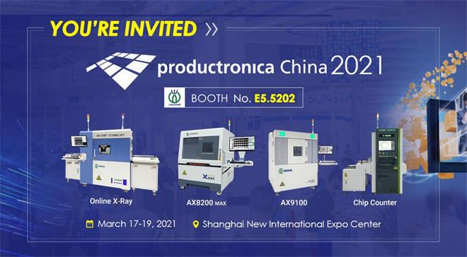 Unicomp will showcase latest X-ray and 3D CT AXI during Productronica China 2021